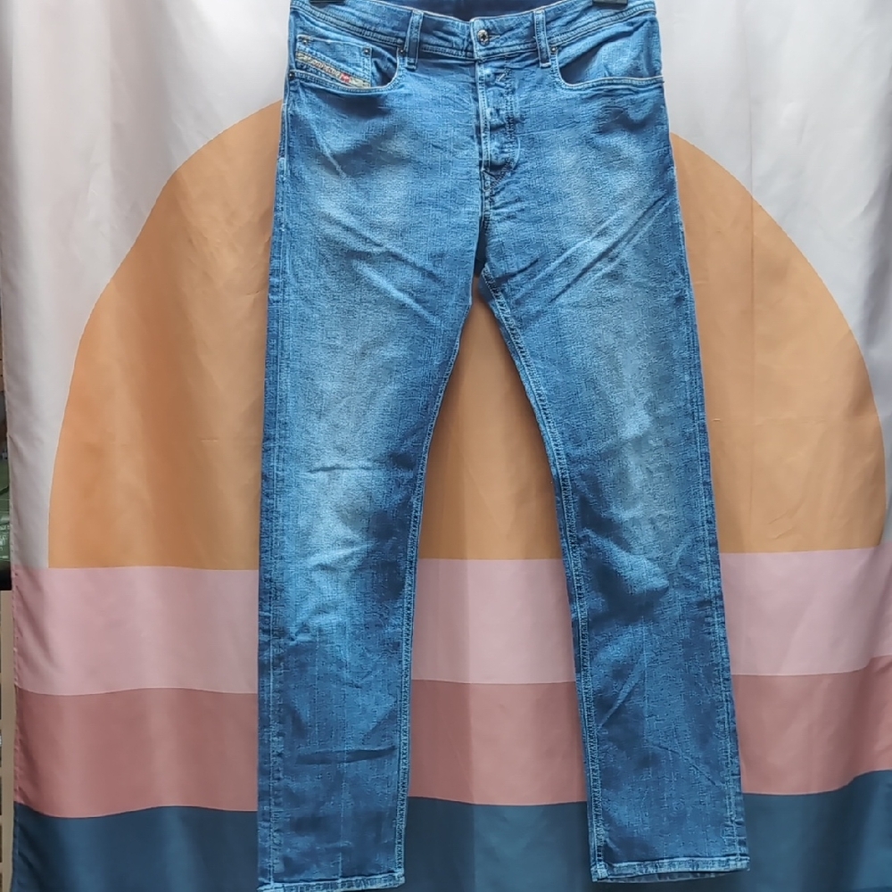 Diesel Men's Light Blue Straight Jeans